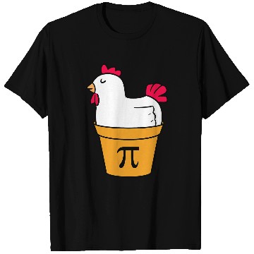 Discover Funny Math Chicken Pot Pi Chicken Pot Pie T-Shirts