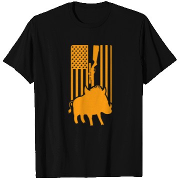 Discover Hog Removal Technician US Flag Boar Hunting Wild vintages Pig 23 T-Shirts