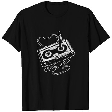 Discover 80s Cassette Tape Pencil Retro vintages Throwback Music T-Shirts