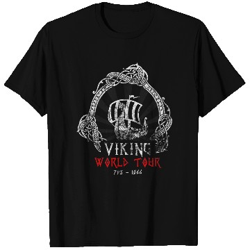 Discover Viking World Tour Cool Viking Walhalla Vikings T-Shirts