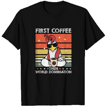 Discover Chicken Lover Cock Coffee Sunglasses Farmer 2Farming Rooster T-Shirts