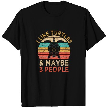 Discover Turtle Pet I Like Turtles Maybe 3 People Sea Turtle Lover Retro Style T-Shirts