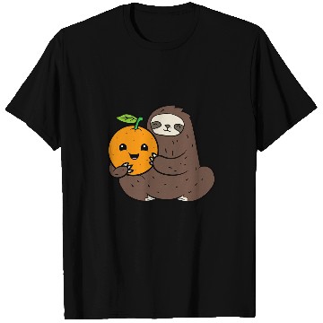 Discover Sloth Pet With Orange Fruit Cute Oranges And Sloth T-Shirts