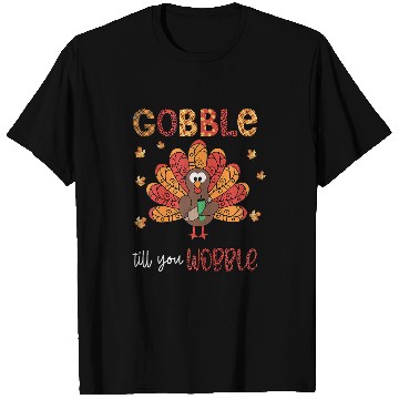 Discover Lacrosse Gift gobble till you wobble nice turkey leopard thanksgiving T-Shirts