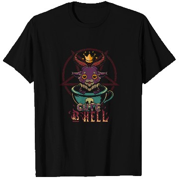 Discover Goats Lover Baphomet Cute As Hell Esoteric Cute Satanic Goats Occult T-Shirts