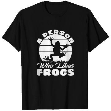 Discover A Person Who Likes Frogs I Aesthetic Frog I Toad I Frog T-Shirts