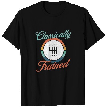 Discover Classically Trained Retro Manual Transmission 3 Pedal Racing T-Shirts