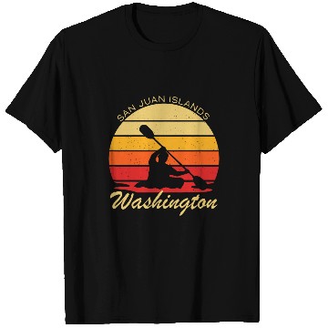 Discover vintages Kayak San Juan Islands Washington Adventure T-Shirts