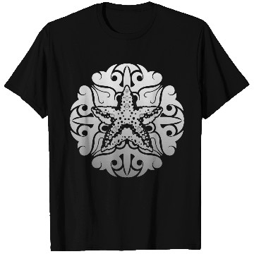 Discover Ocean Animal Polynesian Tattoo Mandala Starfish T-Shirts