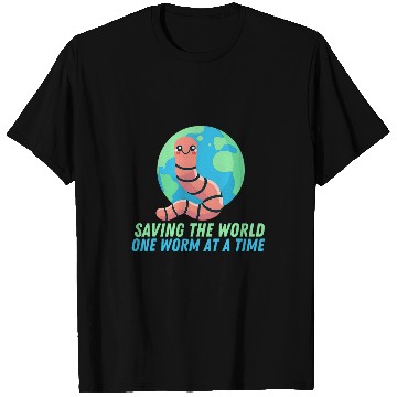 Discover Lacrosse Gift Earthworm Earth Day Saving The World One Worm At A Time T-Shirts
