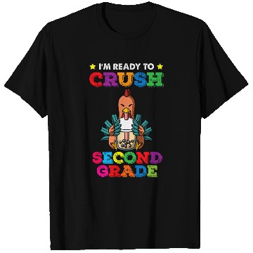 Discover Chicken Lover Crush 2nd Grade Boba Tea Rooster Zodiac Back to School T-Shirts