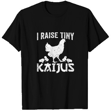 Discover Chicken Lover Funny Kaiju Chicken Japanese Monster I Raise Tiny Kaijus T-Shirts