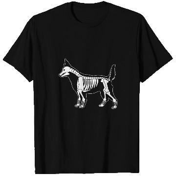 Discover Australian Cattle Dog Red Blue Heeler Skeletons Halloween T-Shirts