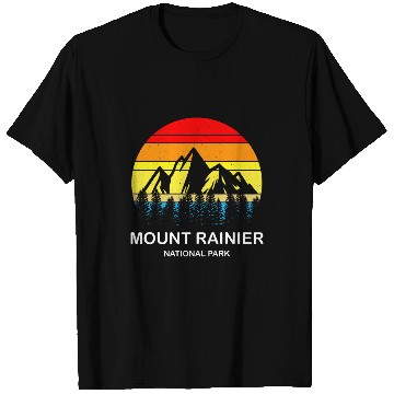 Discover vintages Mount Mt Rainier National Park Souvenir Hike T-Shirts