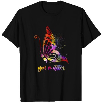 Discover Butterfly You Matter LGBT suicides Prevention Awareness T-Shirts