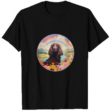 Discover Boykin Spaniel Rainbow Bridge Cute Memorial Puppy Dog Art T-Shirts
