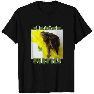 Discover Turtle Pet I Love Turtles Funny Cute Box Turtle Girls Boys Kids Youth T-Shirts