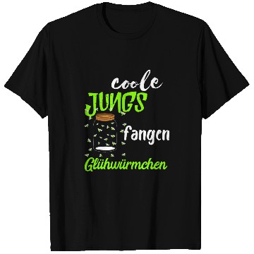 Discover Cool Boys Catch Fireflies Glass Container Light Beetle T-Shirts