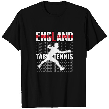 Discover englands Table Tennis Lovers English Ping Pong Team Supporter 1 T-Shirts