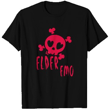 Discover Elder Emo Funny Emo Music Fan Scene Alternative 90s Kids Pun 2 T-Shirts