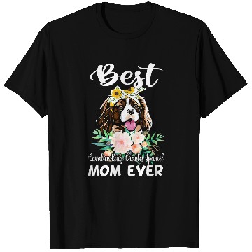 Discover bests Cavalier King Charles Spaniel Mom Ever Floral T-Shirts