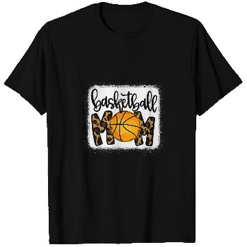 Discover Bleached Basketball Mom Messy Bun Player Mom Game Day Vibes T-Shirts