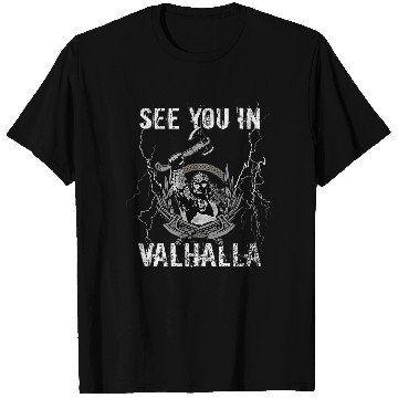 Discover Vikings See You In Valhalla Norse Gods Loki Viking T-Shirts