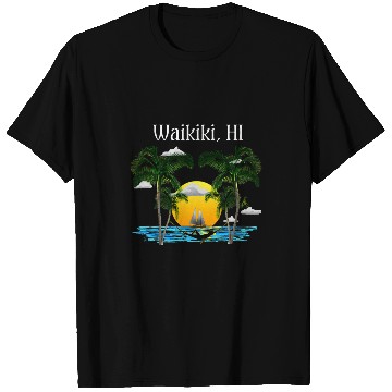 Discover Waikiki Hawaii Paradise T-Shirts