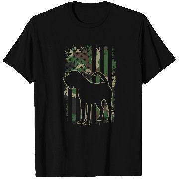 Discover Bloodhound dog breed lover vintages US camouflage flag T-Shirts