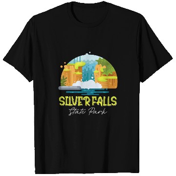 Discover Oregon Waterfalls Silver Falls State Park Souvenir T-Shirts