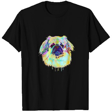 Discover Colourful Splash Dog Tibetan Spaniel T-Shirts