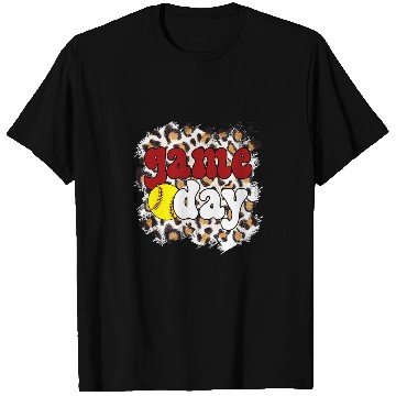 Discover Game Day Leopard Softball Game Day 1 T-Shirts