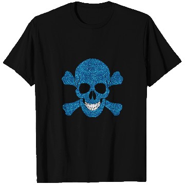Discover Blue Pirate Skull And Crossbones T-Shirts