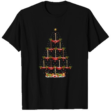 Discover Funny Piccolo Music xmass Lighting Piccolo Christmas Tree T-Shirts