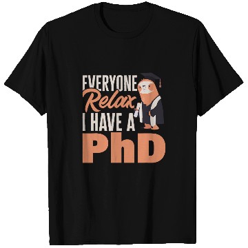 Discover Sloth Pet PhD Graduate Doctorate Degree Sloth PhD Graduation T-Shirts