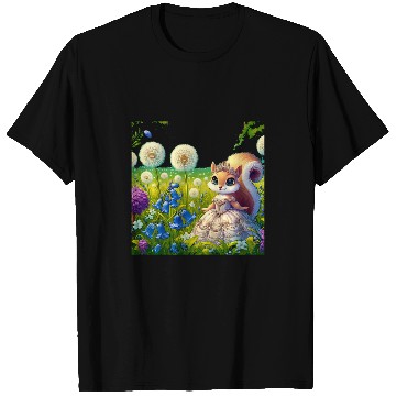 Discover Squirrel Pet Kids Squirrel princess in spring playground T-Shirts