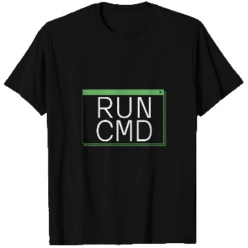 Discover RUN CMD Command prompt DOS Screen T-Shirts