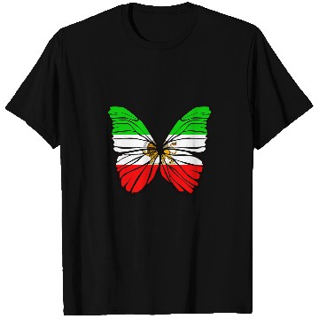 Discover Butterfly Lion Flag Iran T-Shirts