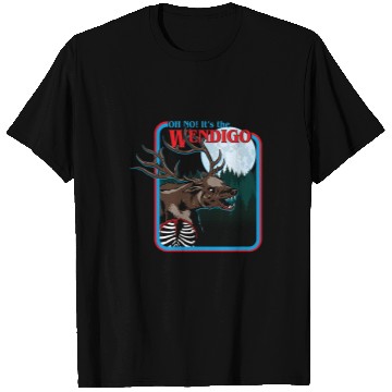 Discover Oh No Its The Wendigo Funny Retro 80s Cryptid T-Shirts