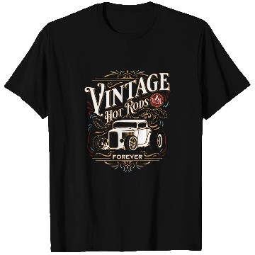 Discover vintages Hot Rods USA Forever Classic Car Nostalgia Design T-Shirts