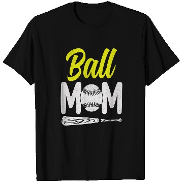 Discover Baseball Mom Ball Mom Mother Softball Cheer Mom 2 T-Shirts