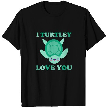 Discover Turtle Pet I Turtlely Love You Turtle Tortoise Valentines Day Couples T-Shirts