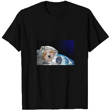 Discover Dog in Space Tibetan Terrier T-Shirts