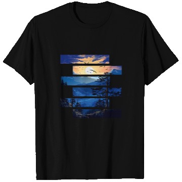 Discover Wilderness Sunrise Majesty Gliding Raptors at Dawn T-Shirts