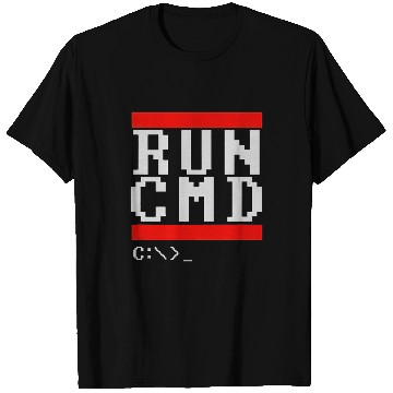 Discover Run CMD Computer Geek T-Shirts
