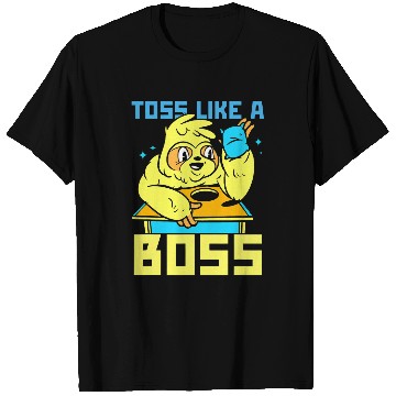 Discover Sloth Pet Playing Cornhole Backyard Game T-Shirts