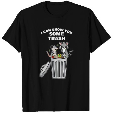 Discover Raccoon Pet Opossum Clean Garbage Trash Idea 1 T-Shirts