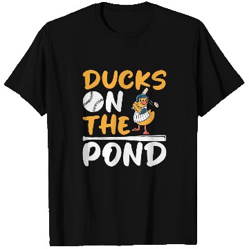 Discover Ducks on the pond Design for a Baseball expert T-Shirts