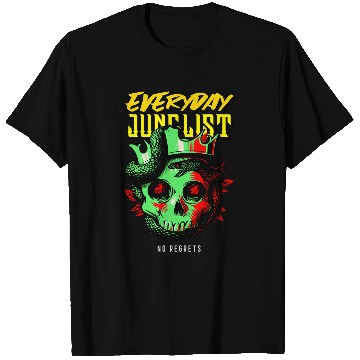 Discover Skeletons Skulls Drum N Bass Music Liquid Skull Jungle EDM DnB Skull T-Shirts