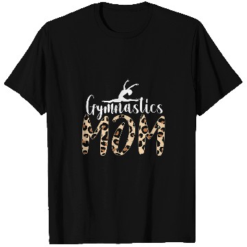 Discover Gymnastics Mom Leopard Print Cute Gymnast Parent Womens 1 T-Shirts